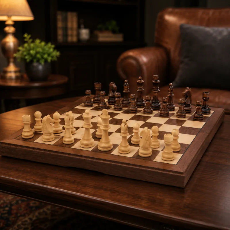 Dal Rossi 38cm Folding Chess Set