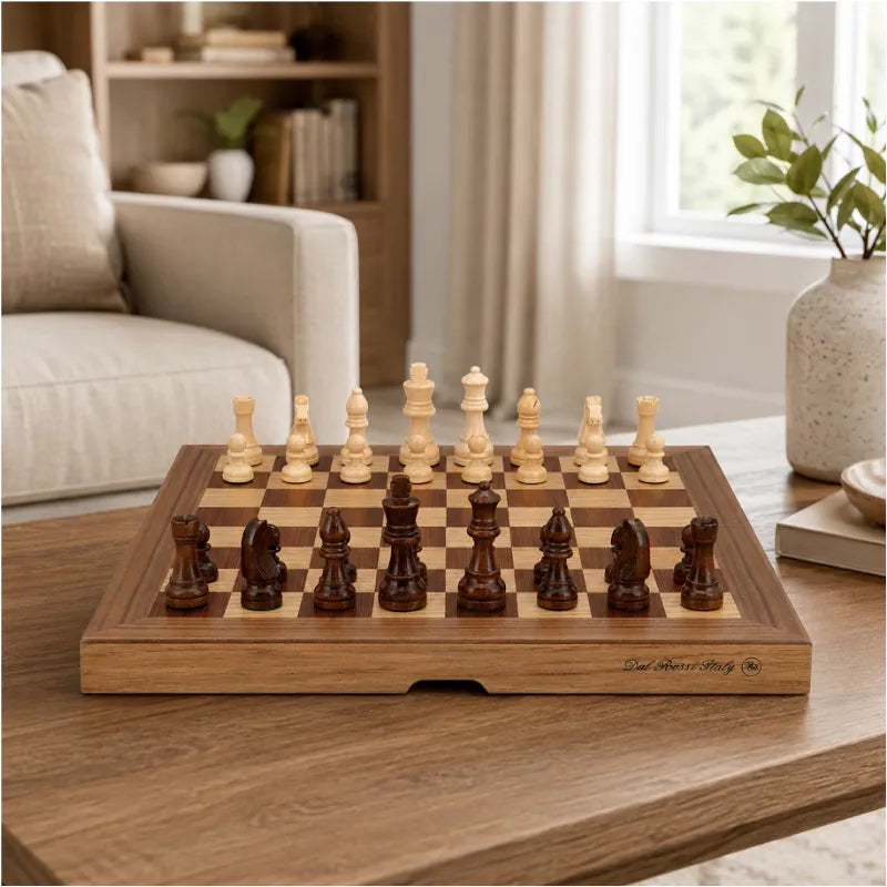 Dal Rossi 40cm Folding Chess Set