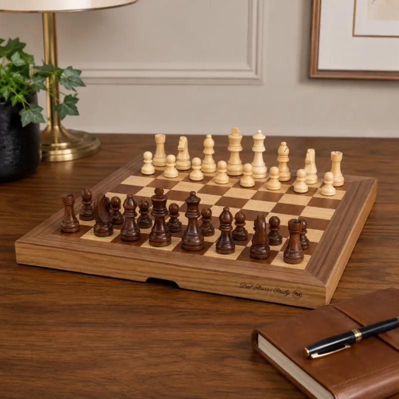 Dal Rossi 40cm Folding Chess Set