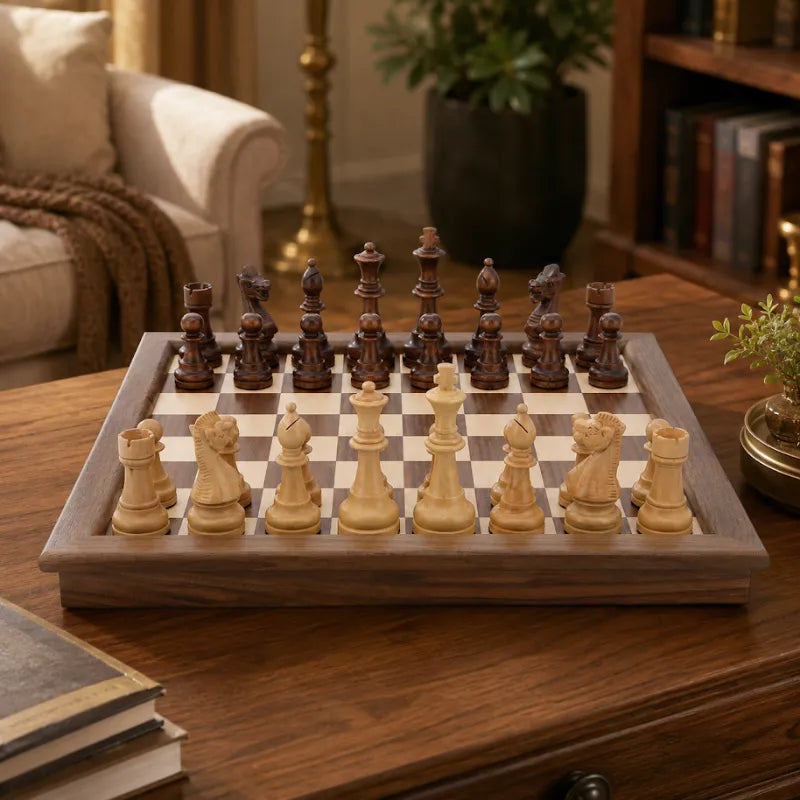 Dal Rossi 45cm Folding Chess Set