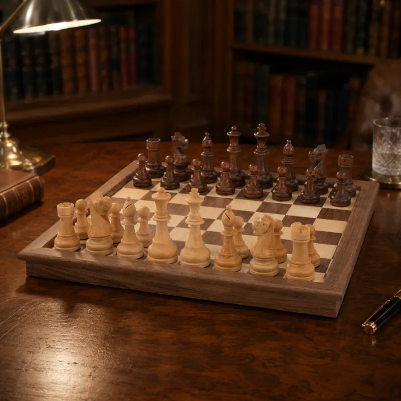 Dal Rossi 45cm Folding Chess Set