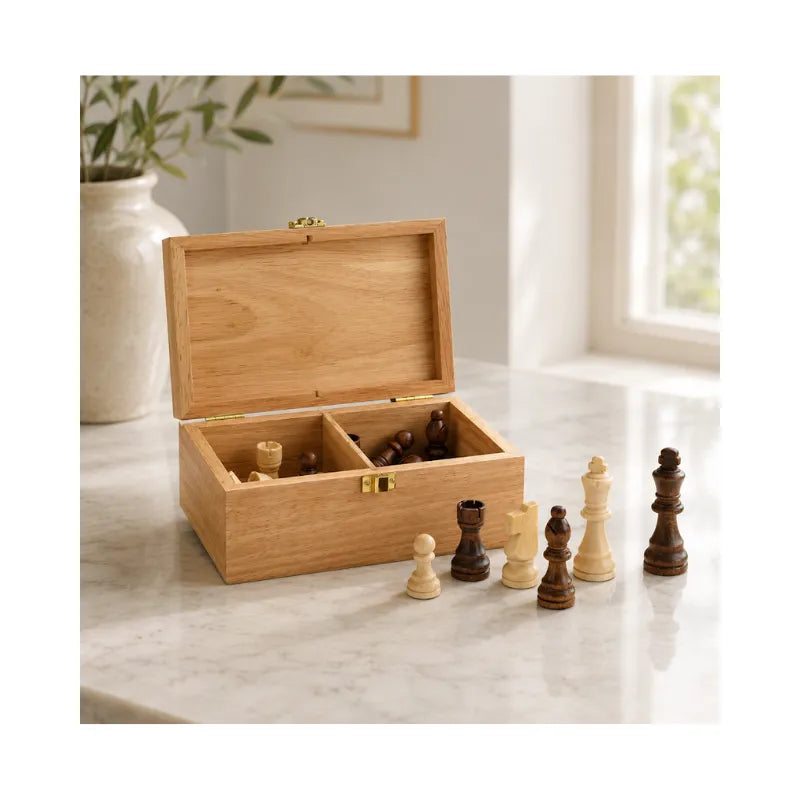 Dal Rossi 85mm Chess Pieces With Storage Box
