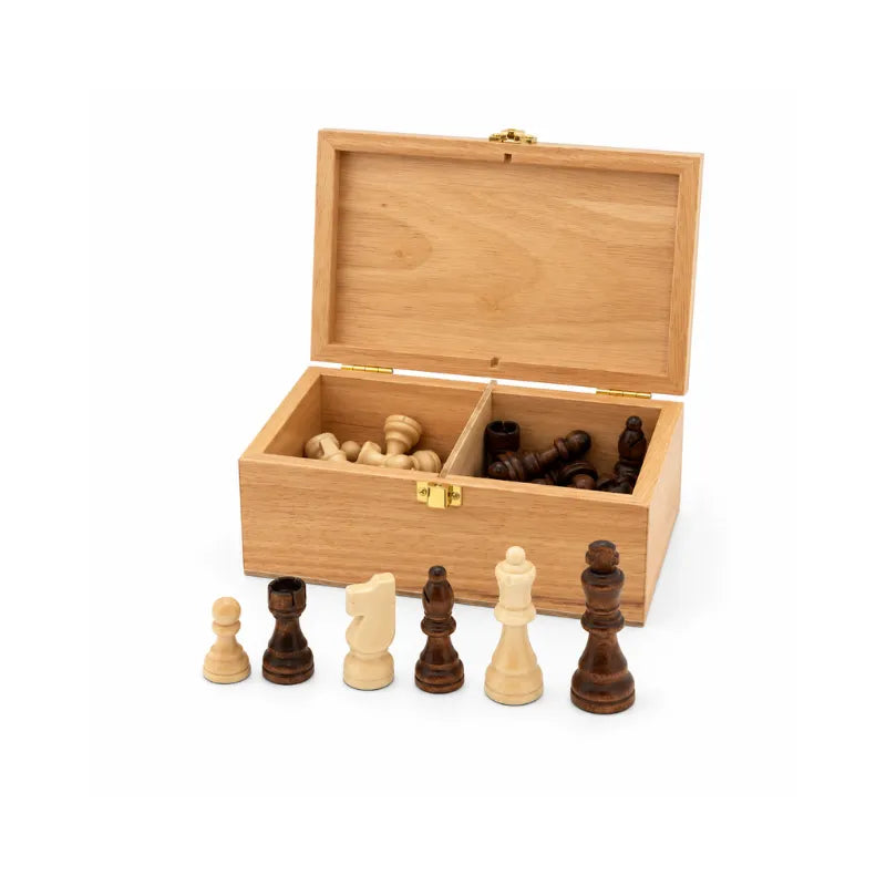 Dal Rossi 85mm Chess Pieces With Storage Box