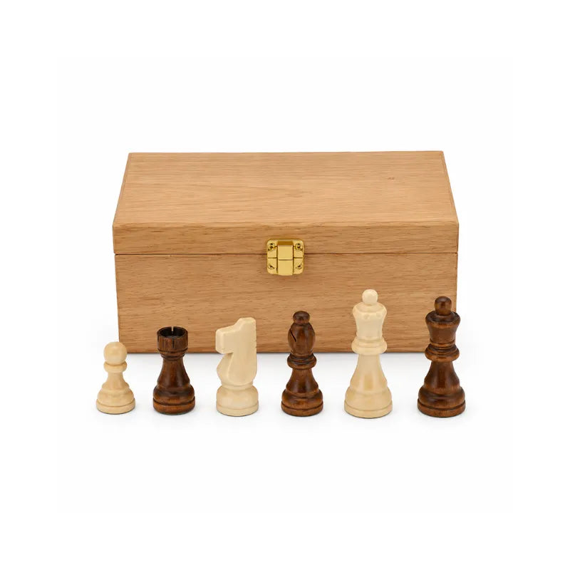 Dal Rossi 85mm Chess Pieces With Storage Box