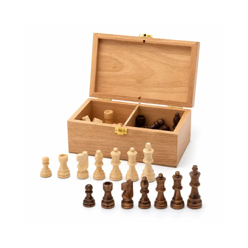 Dal Rossi 85mm Chess Pieces With Storage Box