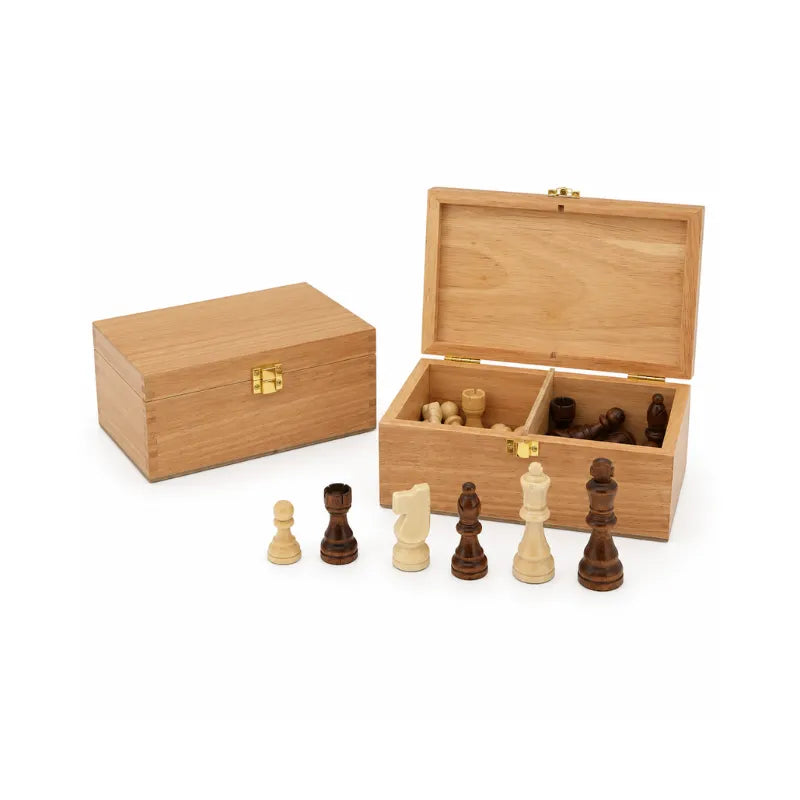 Dal Rossi 95mm Chess Pieces With Storage Box
