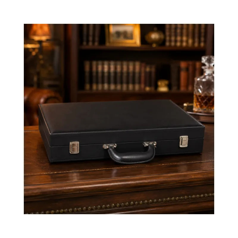 Dal Rossi Black 45cm Backgammon Set