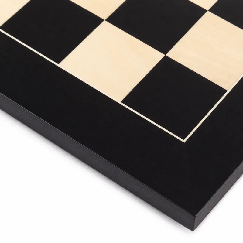 Dal Rossi Black & Erable 50cm Staunton Chess Set
