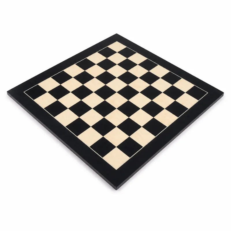 Dal Rossi Black & Erable 50cm Staunton Chess Set