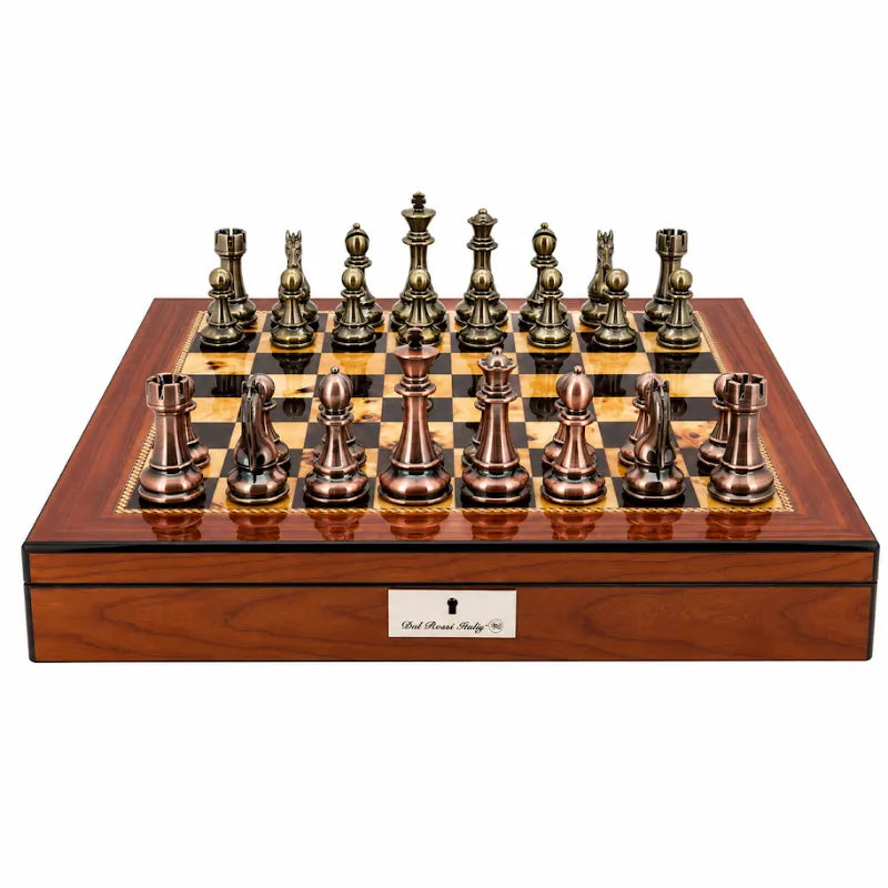 Dal Rossi Copper & Bronze 50cm Chess Set