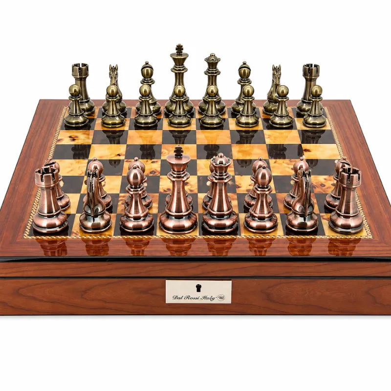 Dal Rossi Copper & Bronze 50cm Chess Set