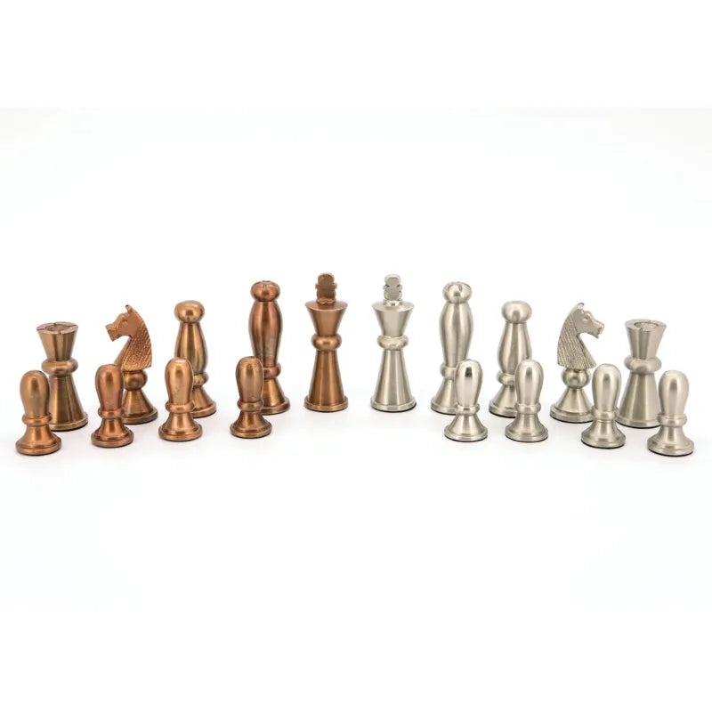 Dal Rossi Copper & Silver 50cm Chess Set