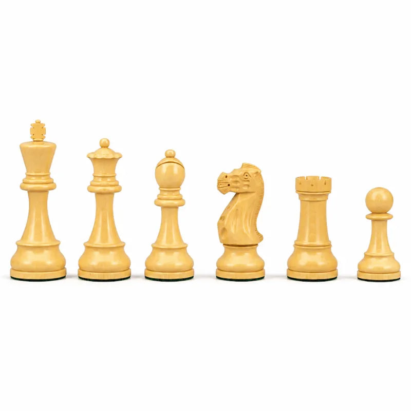 Dal Rossi French Lardy Boxwood & Sheesham 150mm Double Weighted Chess Pieces
