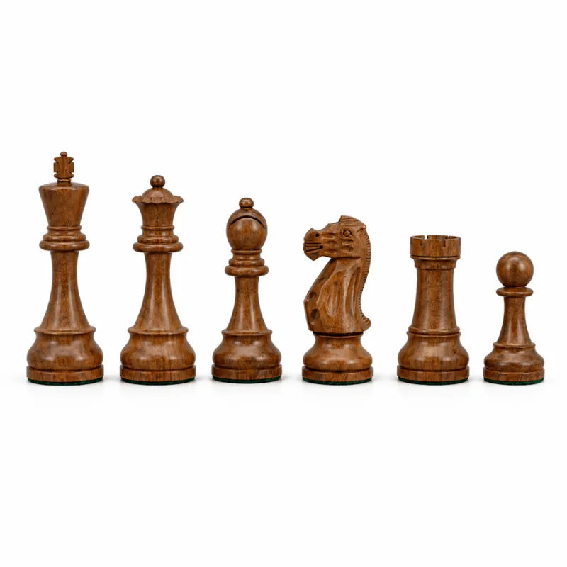 Dal Rossi French Lardy Boxwood & Sheesham 150mm Double Weighted Chess Pieces