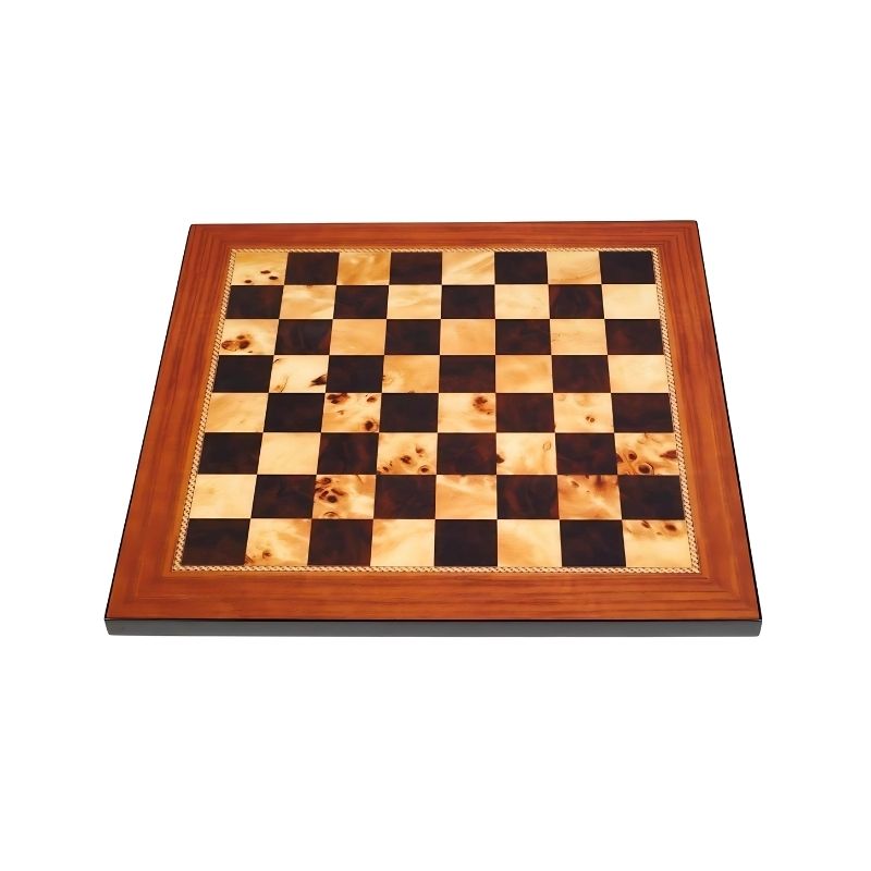 Dal Rossi Good And Evil Chess Pieces On 50cm Walnut Finish Chess Board