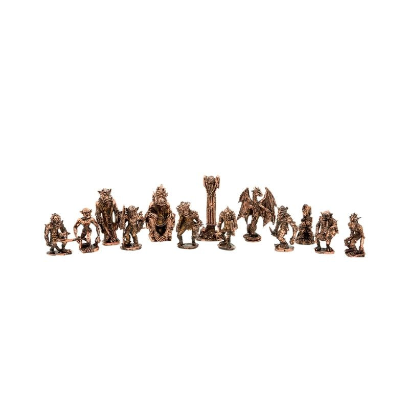 Dal Rossi Good & Evil Chess Pieces On 50cm Walnut Inlaid Chess Board With Compartments