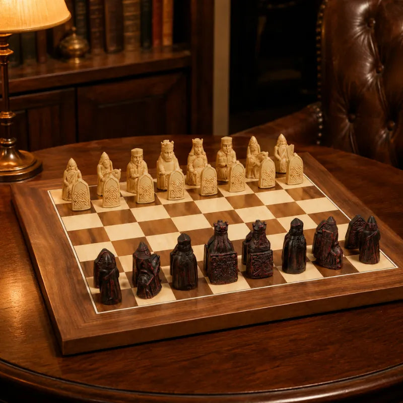 Dal Rossi Isle Of Lewis 40cm Chess Set