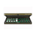 Dal Rossi Italy Carbon Fibre Finish Folding Chess Set 16″ 2