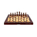 Dal Rossi Italy Mahogany Finish Folding Chess Set 16″ 1