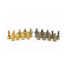 Dal Rossi Italy Medieval Warrior Chess Set on Walnut Finish Chess Box 20” with Compartments 2