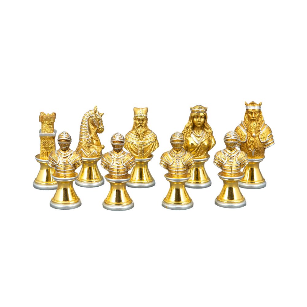 Dal Rossi Italy Medieval Warriors Metal Chessmen (85mm) 2