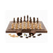 Dal Rossi Italy Walnut Chess/Checkers/Backgammon Folding Set 16″ 1