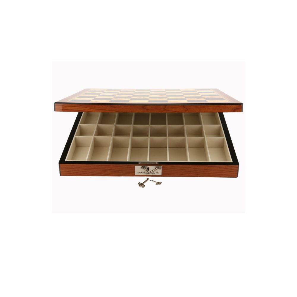 Dal Rossi Italy Walnut Finish Chess Box 16” 2