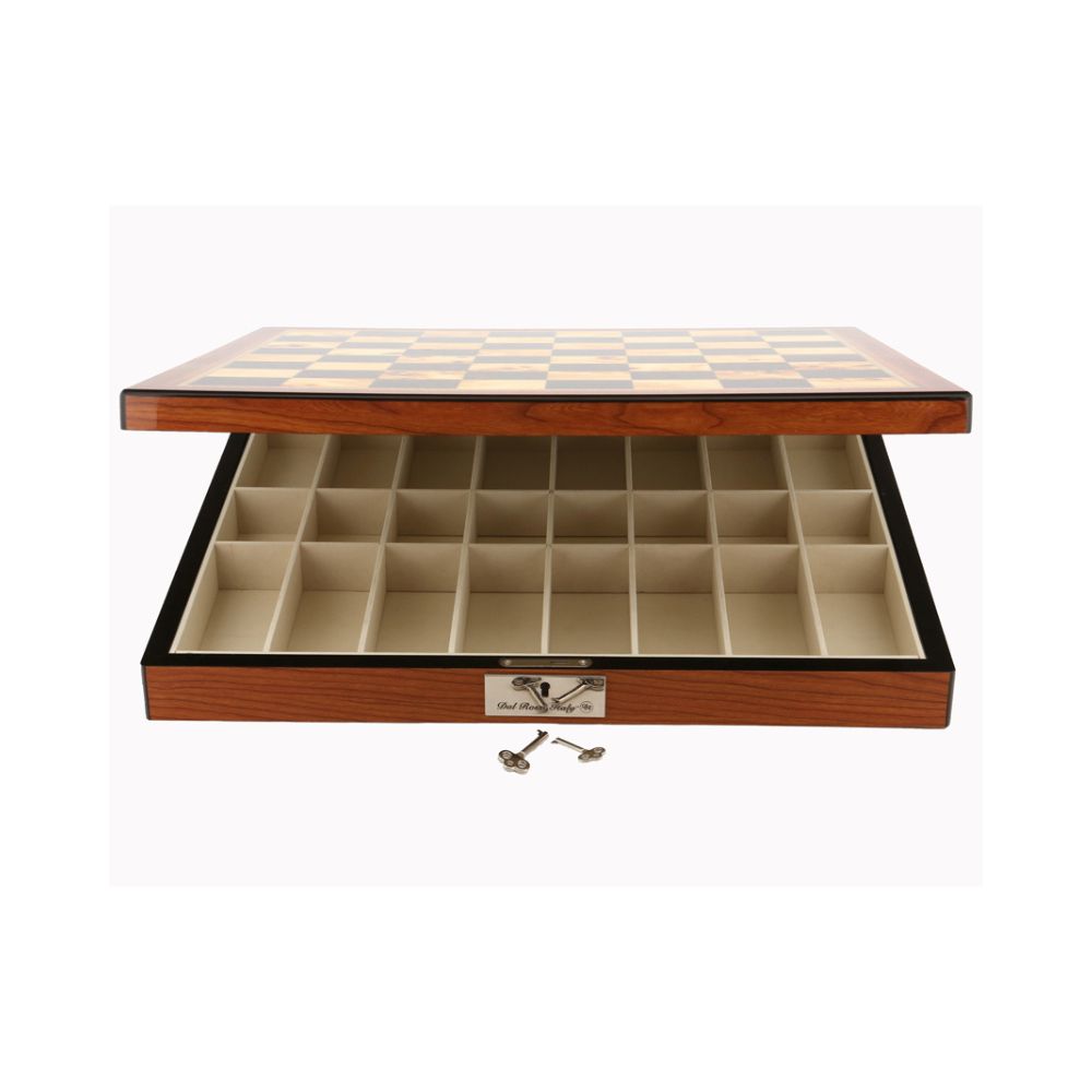 Dal Rossi Italy Walnut Finish Chess Box 20” 2