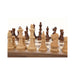 Dal Rossi Italy Walnut Inlaid Folding Chess Set 18" 3