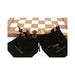 Dal Rossi Italy Walnut Inlaid Folding Chess Set 18" 4
