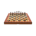 Dal Rossi Italy Walnut Shiny Finish Folding Chess Set 16″ 1