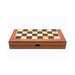 Dal Rossi Italy Walnut Shiny Finish Folding Chess Set 16″ 2