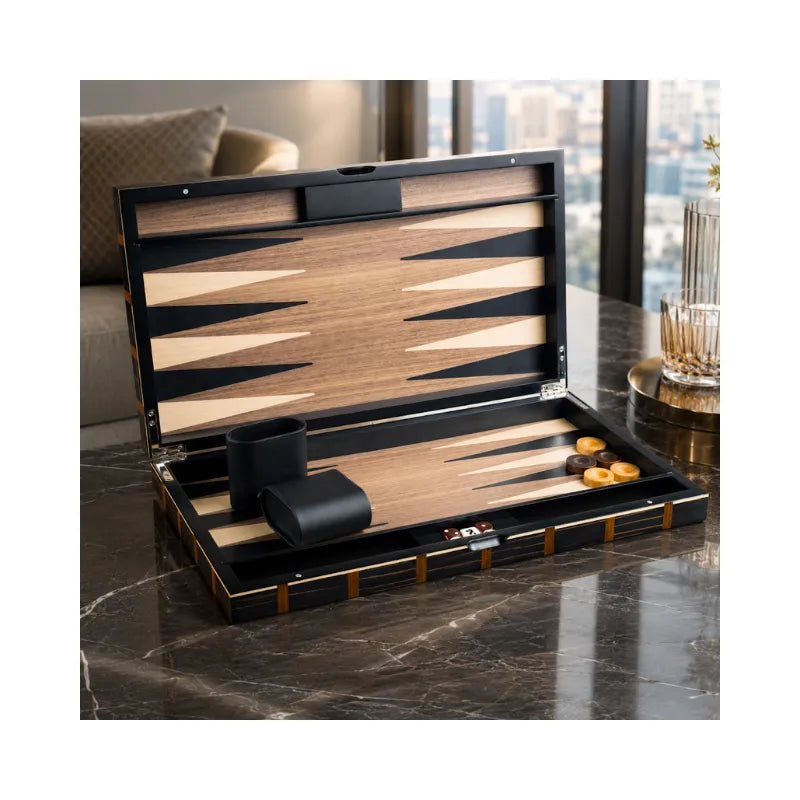 Dal Rossi Luxury Mosaic 45cm Backgammon Set