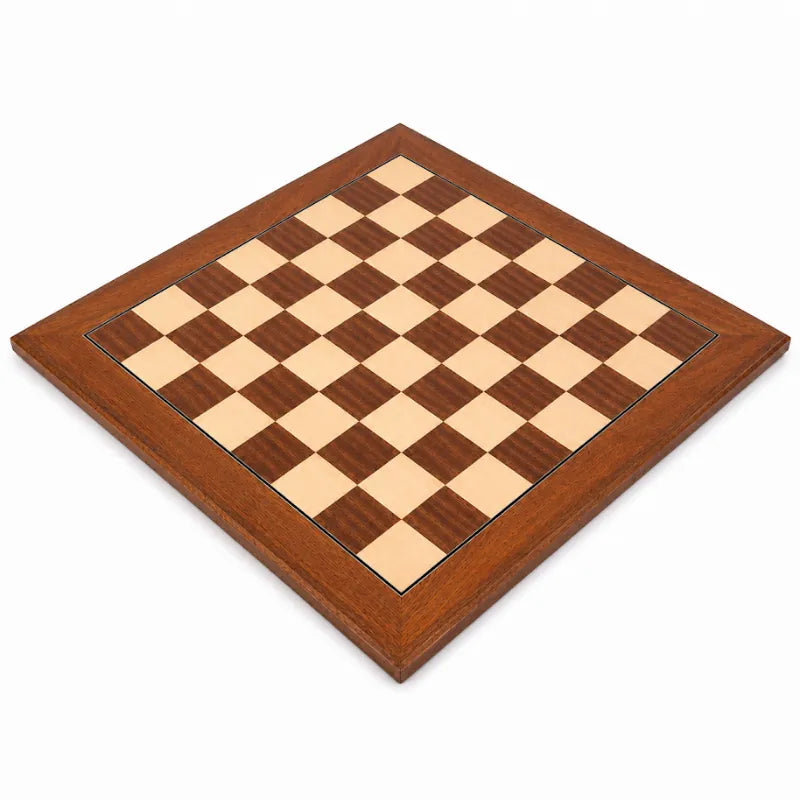 Dal Rossi Mahogany & Maple 50cm Staunton Chess Set