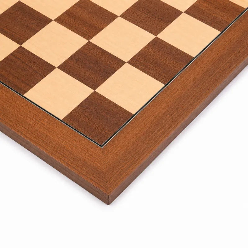 Dal Rossi Mahogany & Maple 50cm Staunton Chess Set