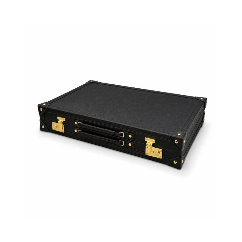Dal Rossi Obsidian Black 45cm Backgammon Set