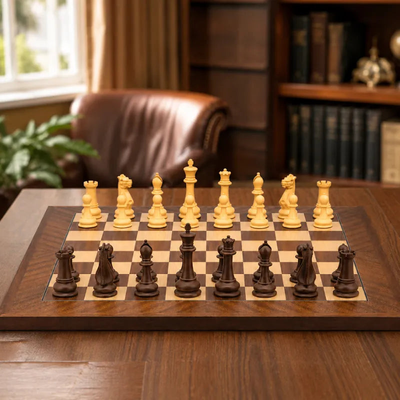 Dal Rossi Queens Gambit 50cm Chess Set