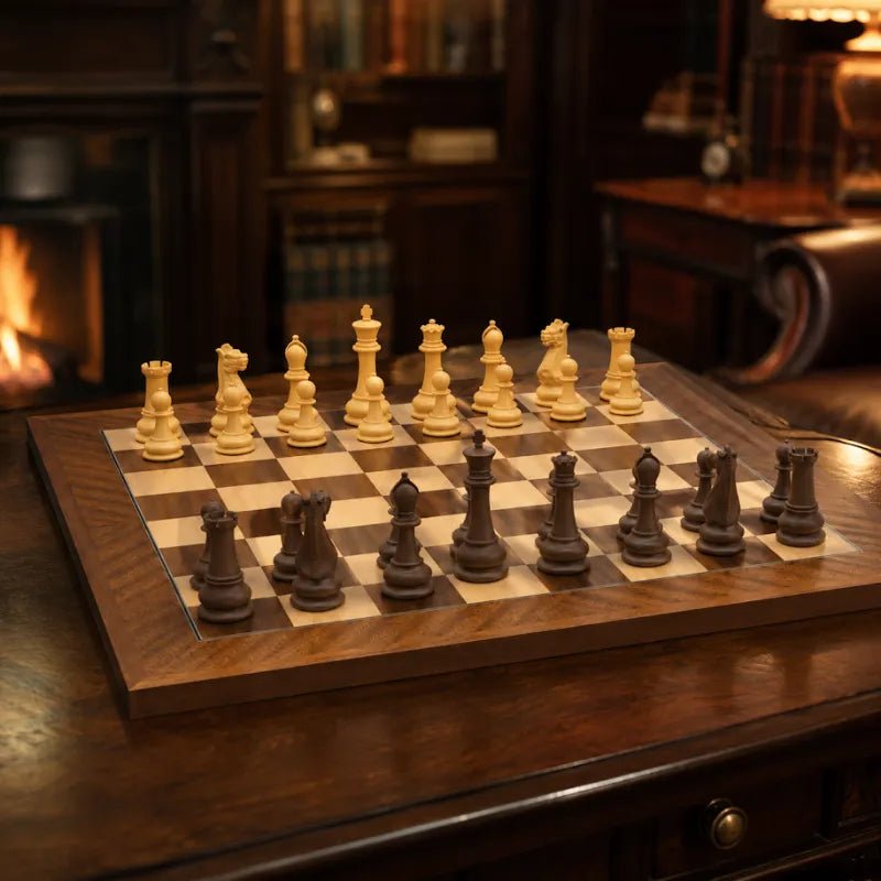Dal Rossi Queens Gambit 50cm Chess Set