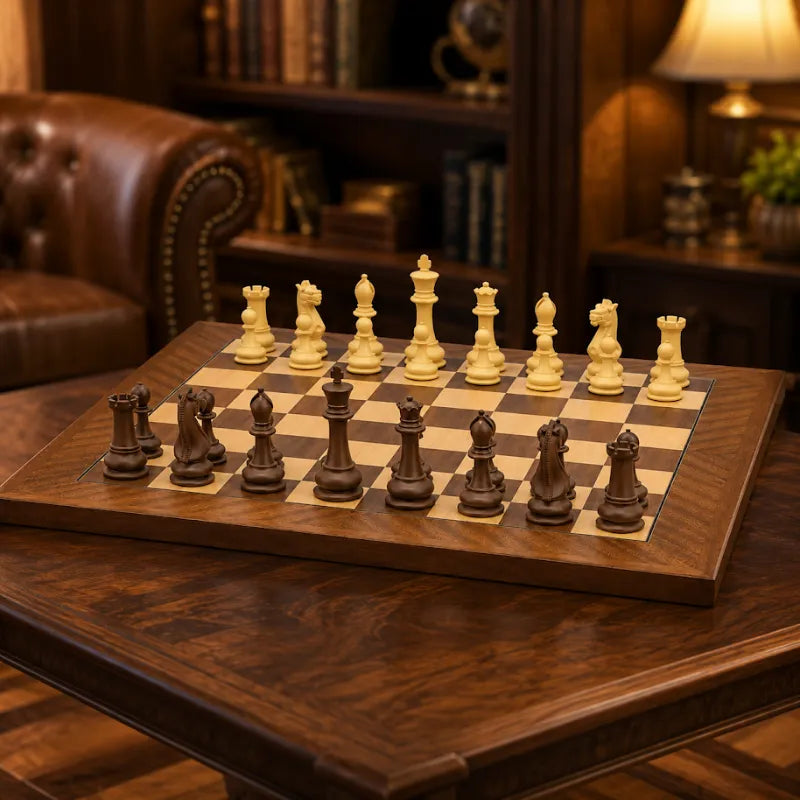 Dal Rossi Queens Gambit 50cm Chess Set
