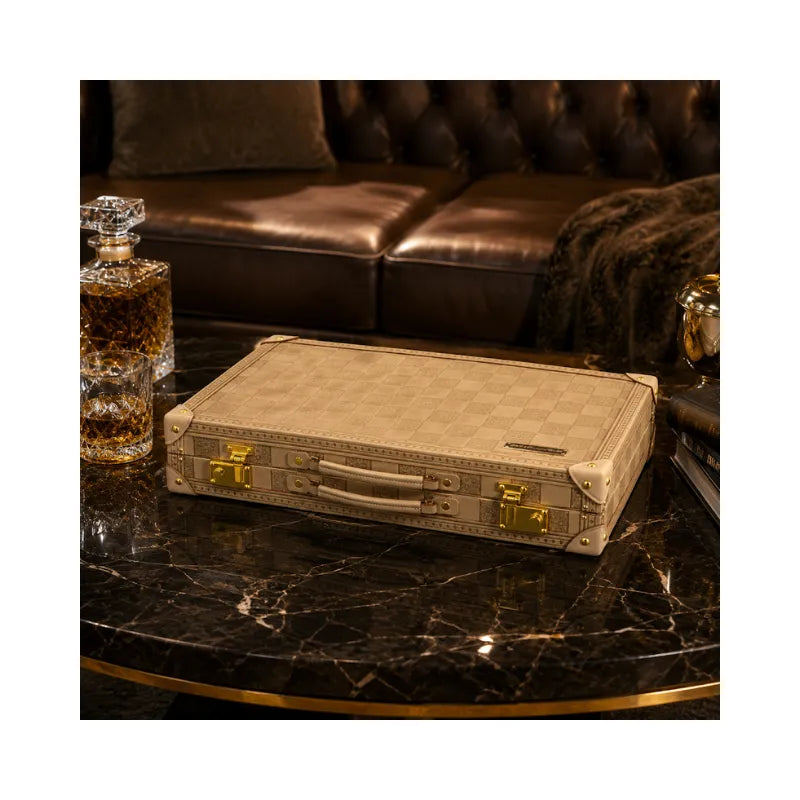 Dal Rossi Sandstone 45cm Backgammon Set