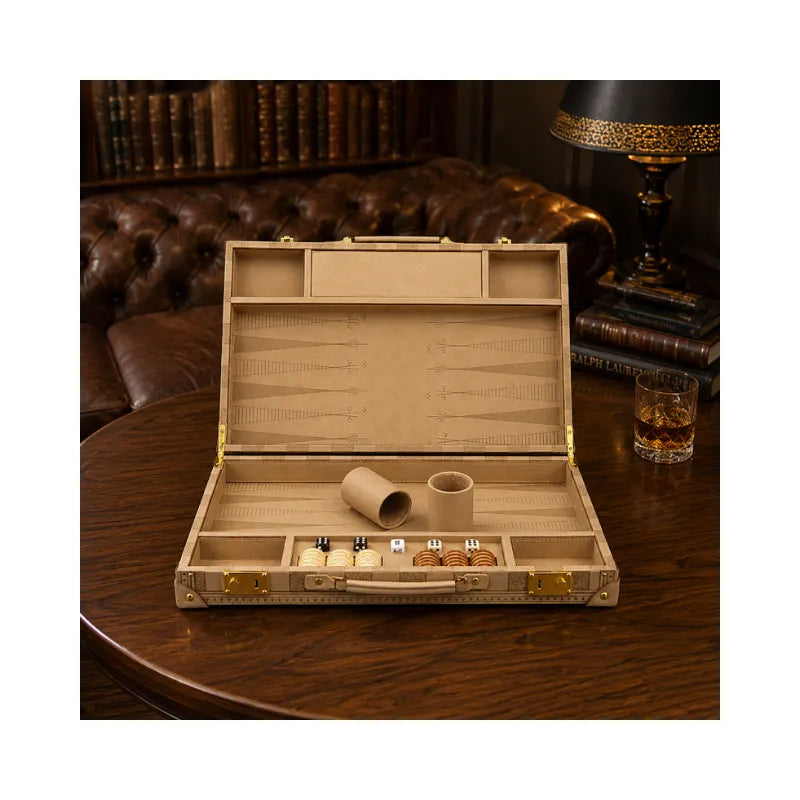 Dal Rossi Sandstone 45cm Backgammon Set