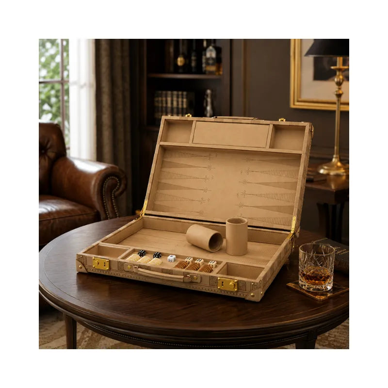 Dal Rossi Sandstone 45cm Backgammon Set