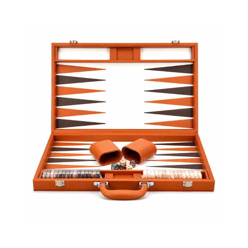 Dal Rossi Tan 45cm Backgammon Set