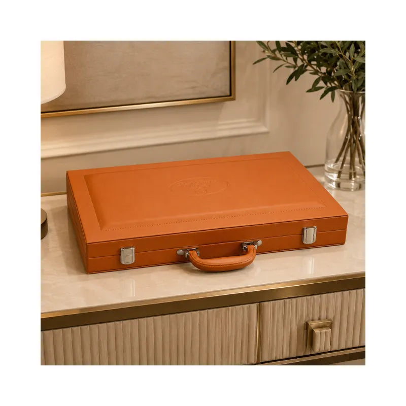 Dal Rossi Tan 45cm Backgammon Set