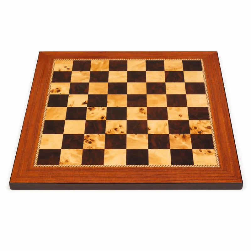Dal Rossi Walnut Gloss Finish 50cm Staunton Chess Set