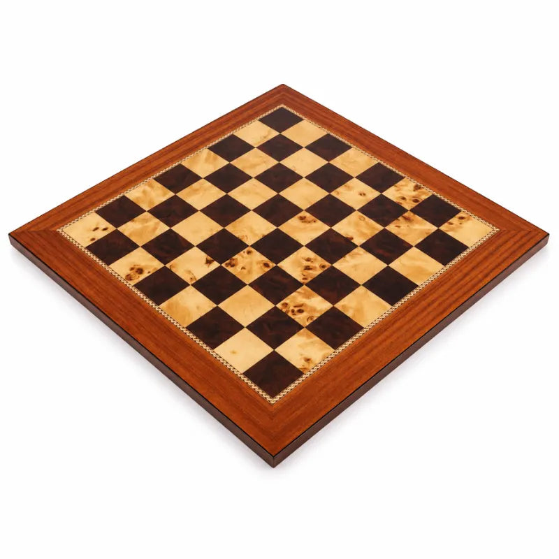 Dal Rossi Walnut Gloss Finish 50cm Staunton Chess Set