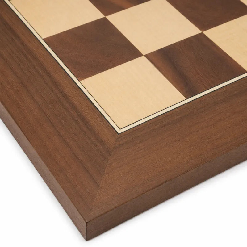 Dal Rossi Walnut Inlaid 50cm Staunton Chess Set
