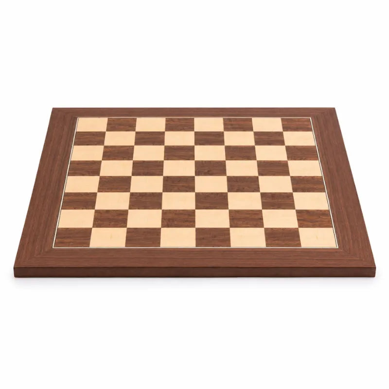 Dal Rossi Walnut Inlaid 50cm Staunton Chess Set