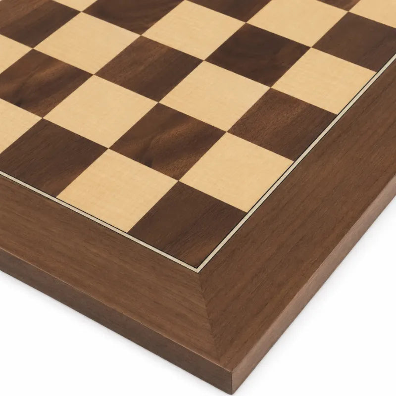 Dal Rossi Walnut Inlaid 50cm Staunton Chess Set