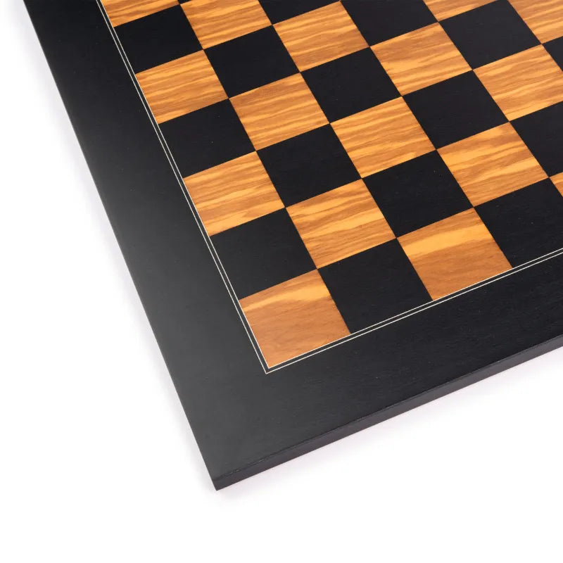 Ferrer Black Olive Deluxe Staunton Chess Set